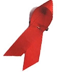 Die Rote Schleife ist ein Symbol fr den Kampf gegen die HIV-Infektion